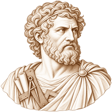Classical bust of Daedalus