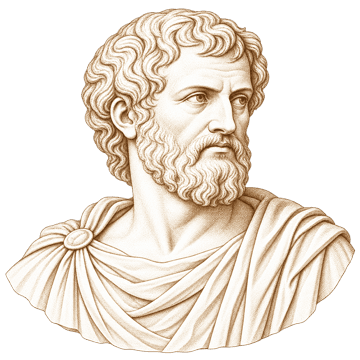 Classical bust of Aristotle